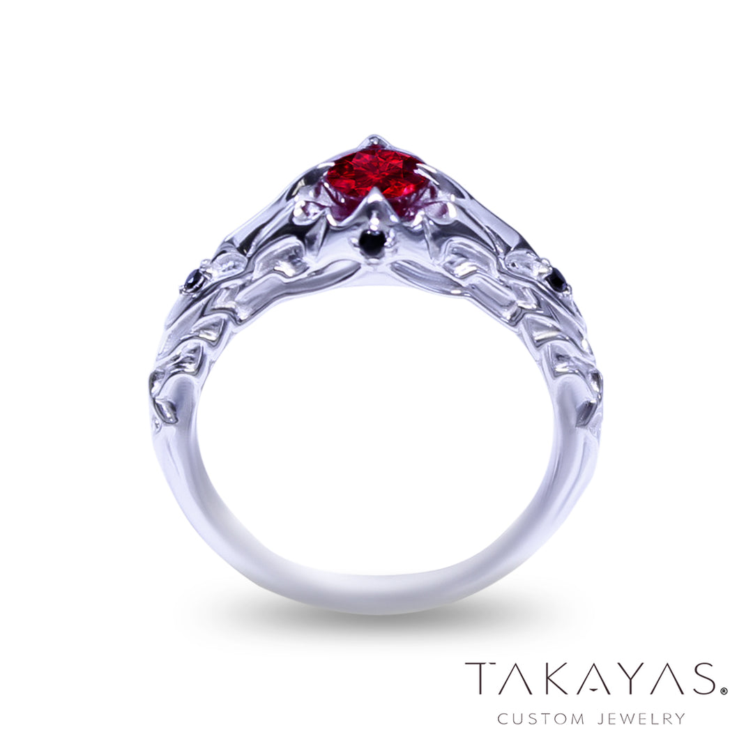 Final Fantasy XIV Dark Knight Inspired Engagement Ring