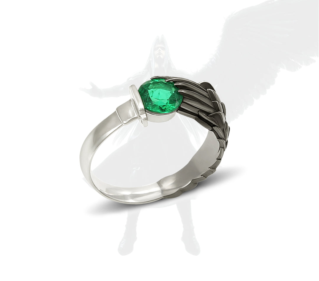 Final Fantasy VII Emerald Sephiroth Engagement Ring