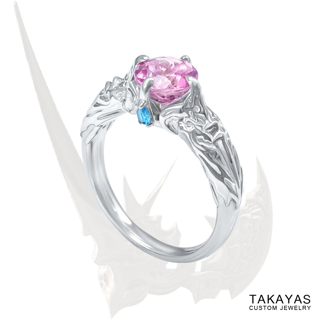 Final Fantasy XIV Summoner Inspired Wedding Ring