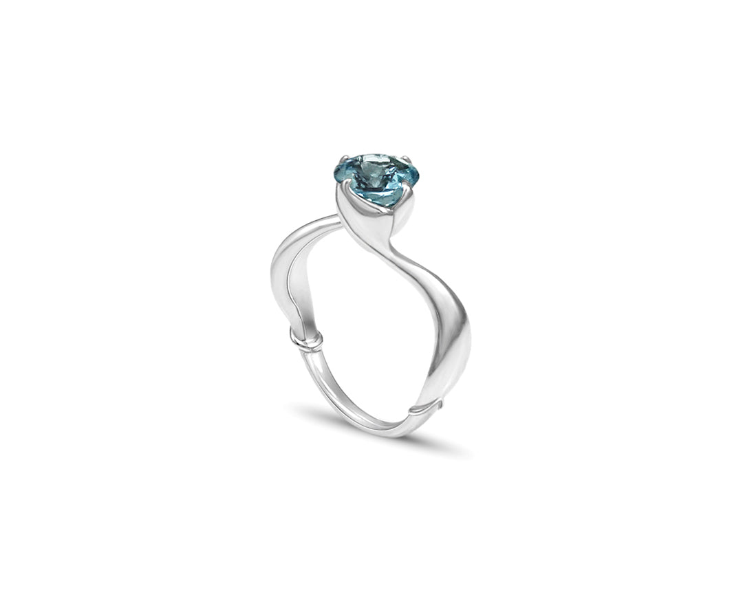 Little Mermaid Aquamarine Engagement Ring