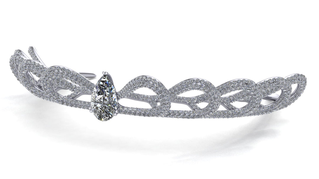 Serpentine Crystal Tiara for Swarovski Bridal Book