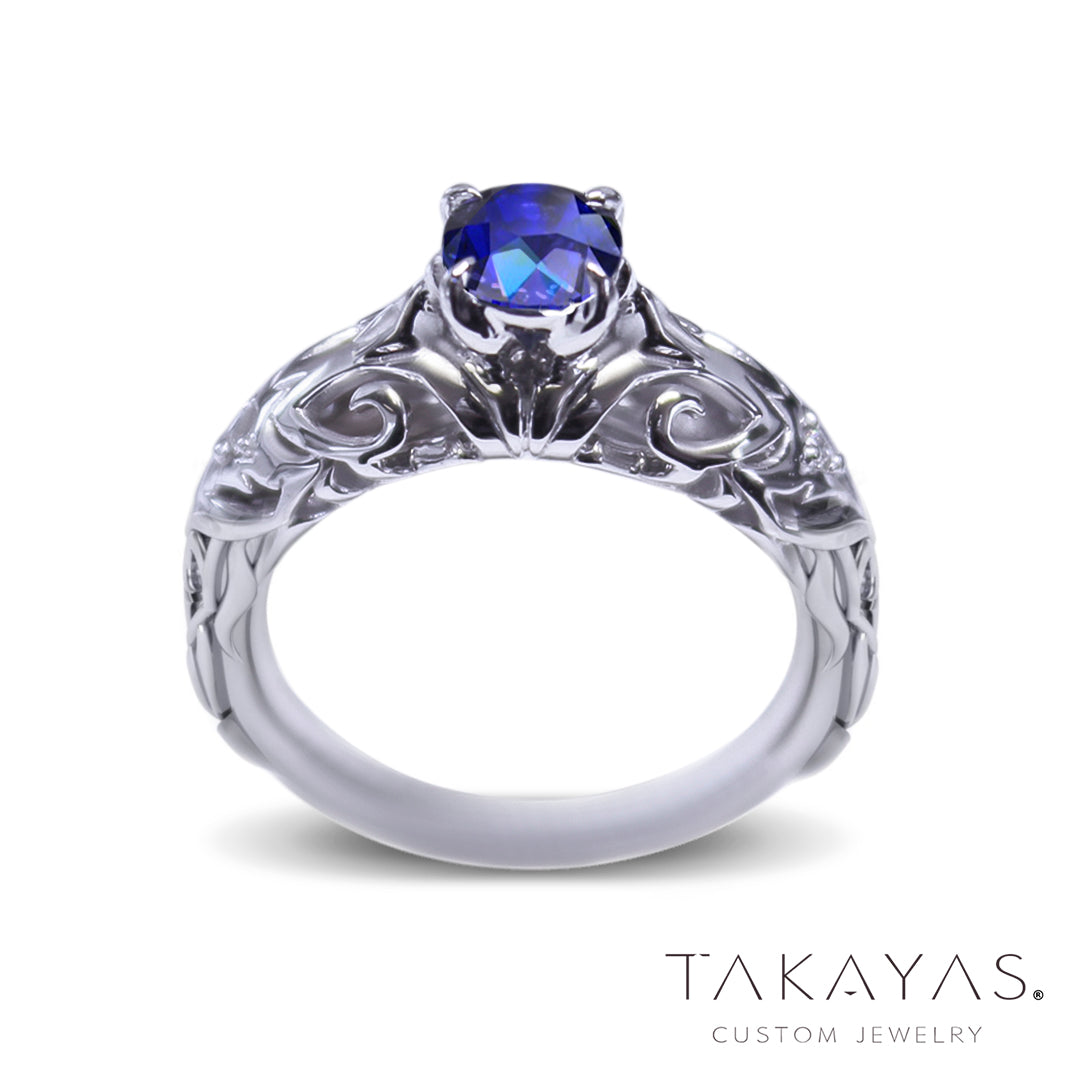 World of Warcraft Tyrande Whisperwind Inspired Engagement Ring