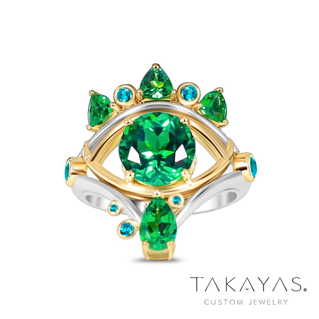 Legend Of Zelda Sheikah Eye Inspired Engagement Ring – Beyond By Takayas