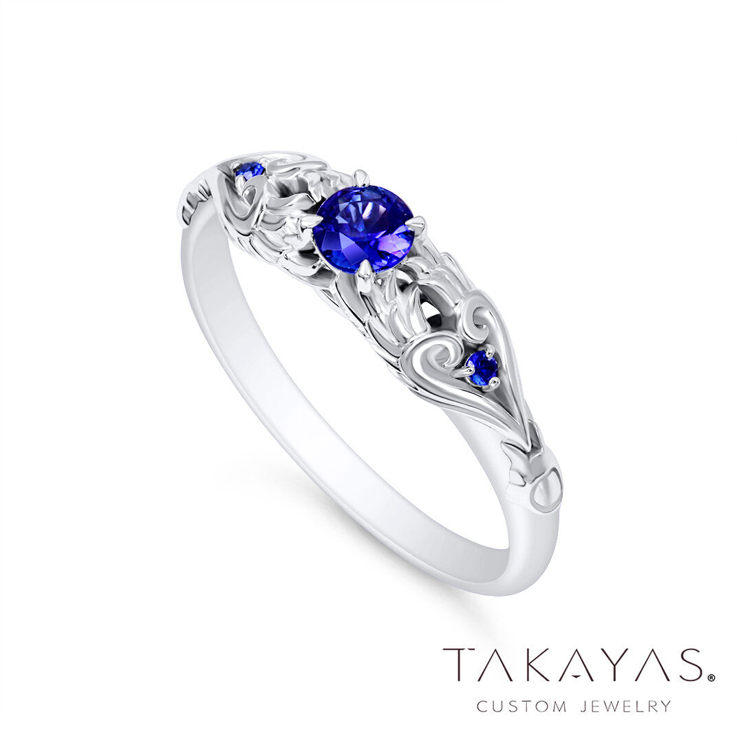 Kingdom Hearts Save the Queen Inspired Engagement Ring