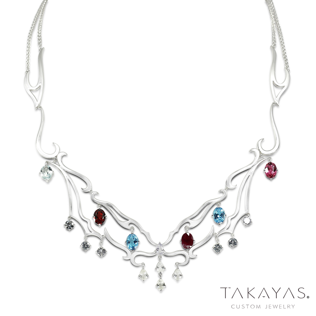 "Grandma's Present" Family Birthstone Necklace