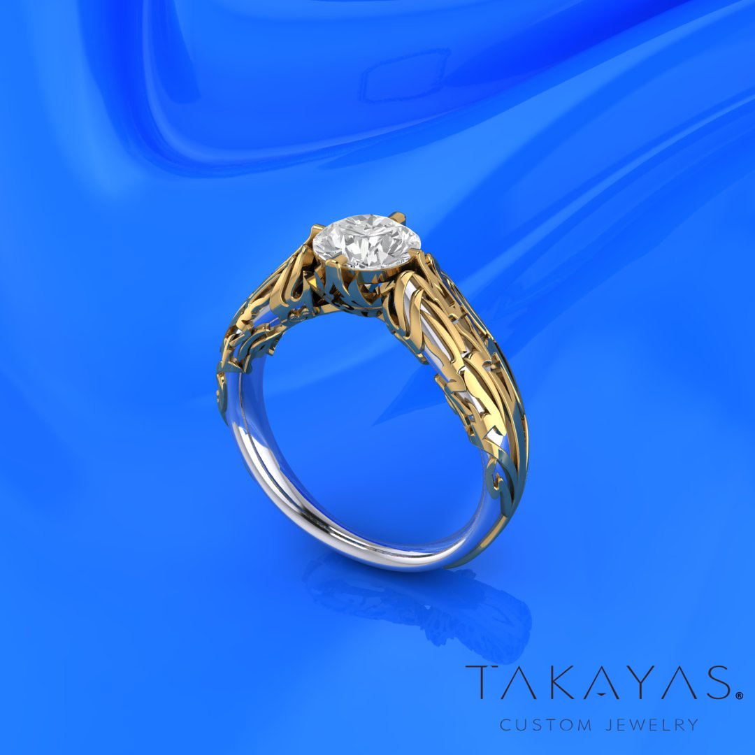 The Stormlight Archive Windrunner Inspired Engagement Ring