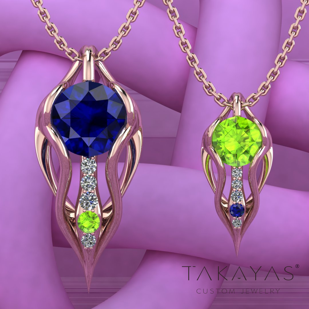 Custom Birthstone Pendants Celebrating the Bond Between Mother and Child