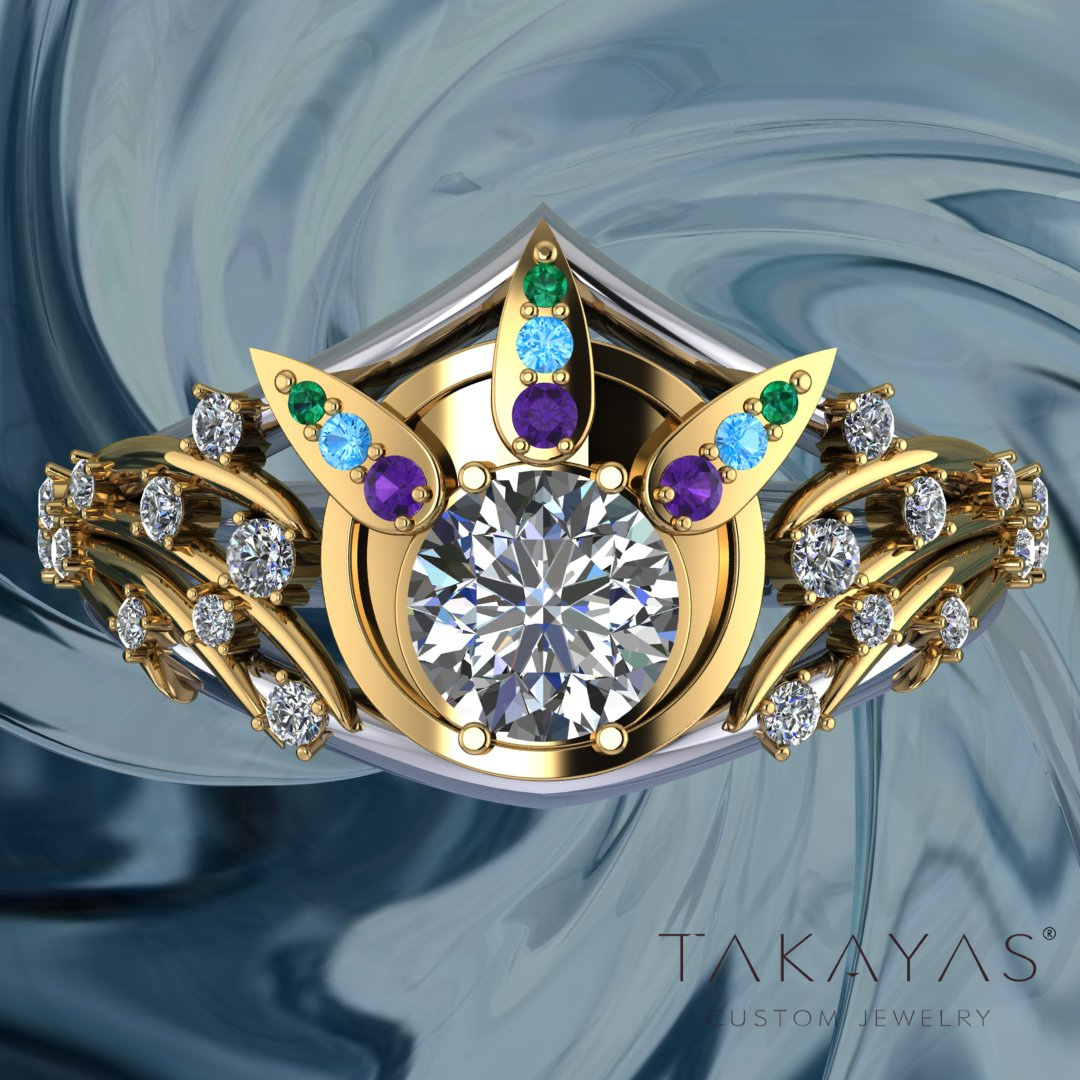 Yuna’s Staff | A Fantasy-Inspired Custom Engagement Ring