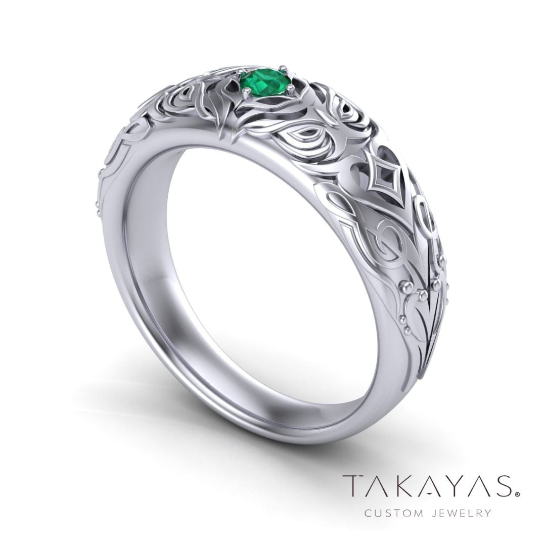 Avian Angel Beats & Magic: The Gathering Inspired Wedding Band