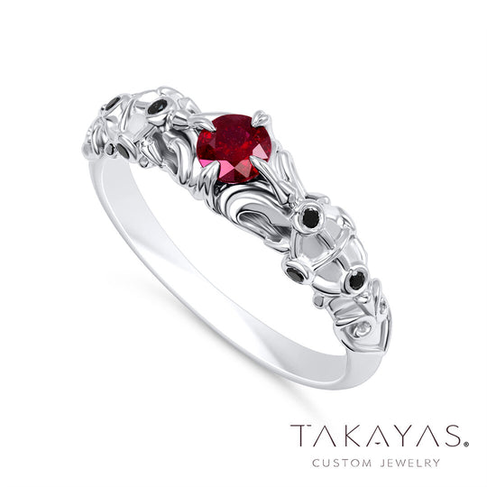 Kingdom Hearts Axel Inspired Engagement Ring