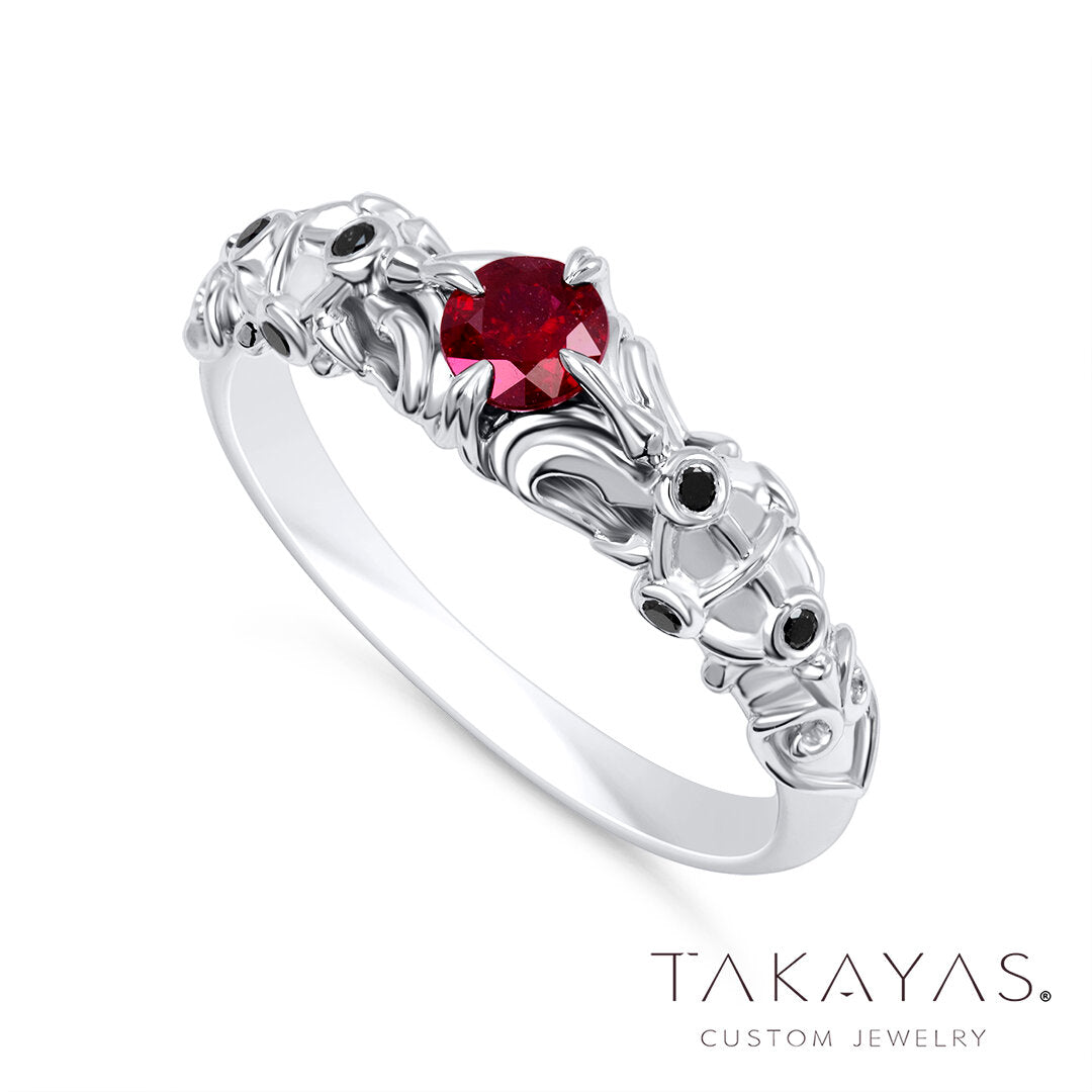 Kingdom Hearts Axel Inspired Engagement Ring