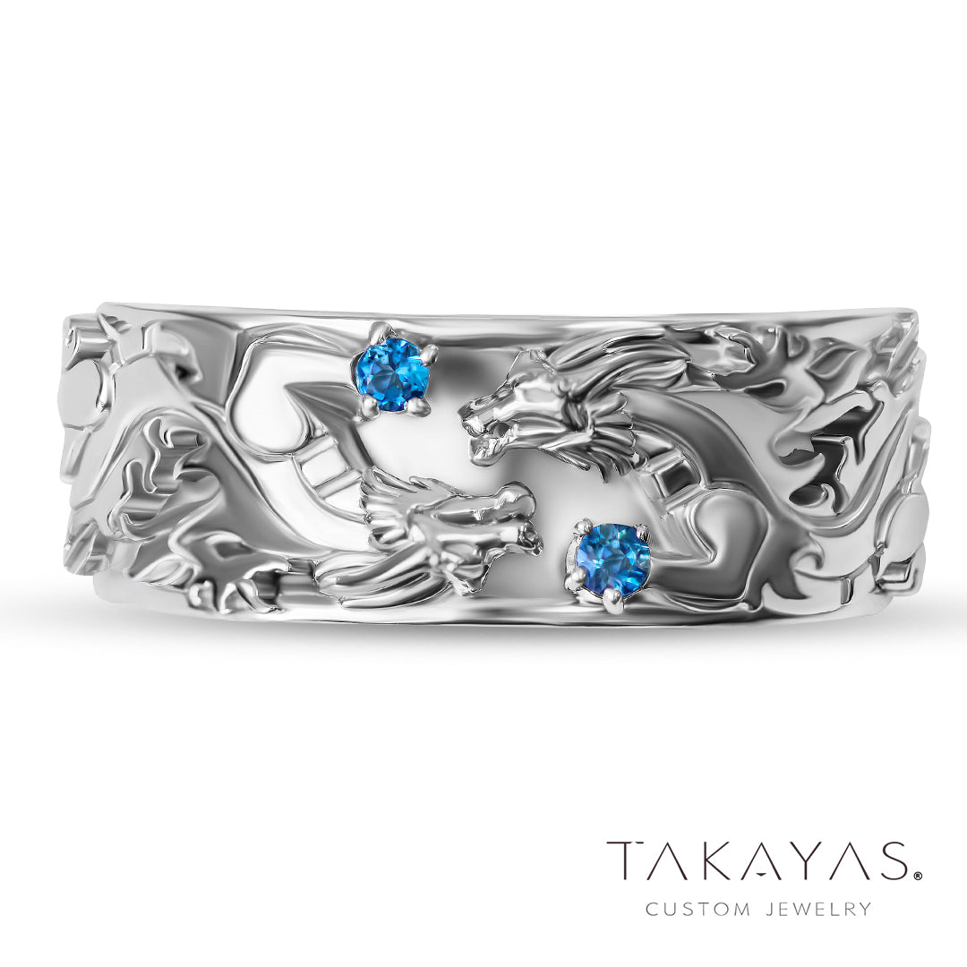 Chinese Dragon Wedding Band