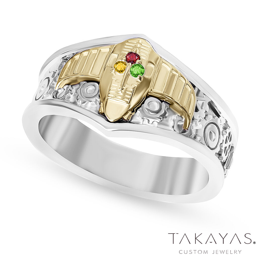 Chrono Trigger Epoch Inspired Men's Wedding Band