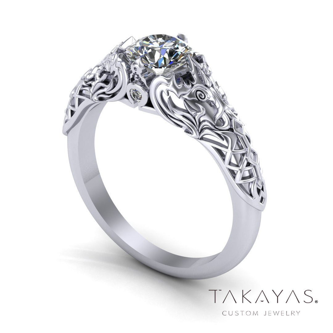 Final Fantasy XIV Amaurot & Ancients Inspired Wedding Ring