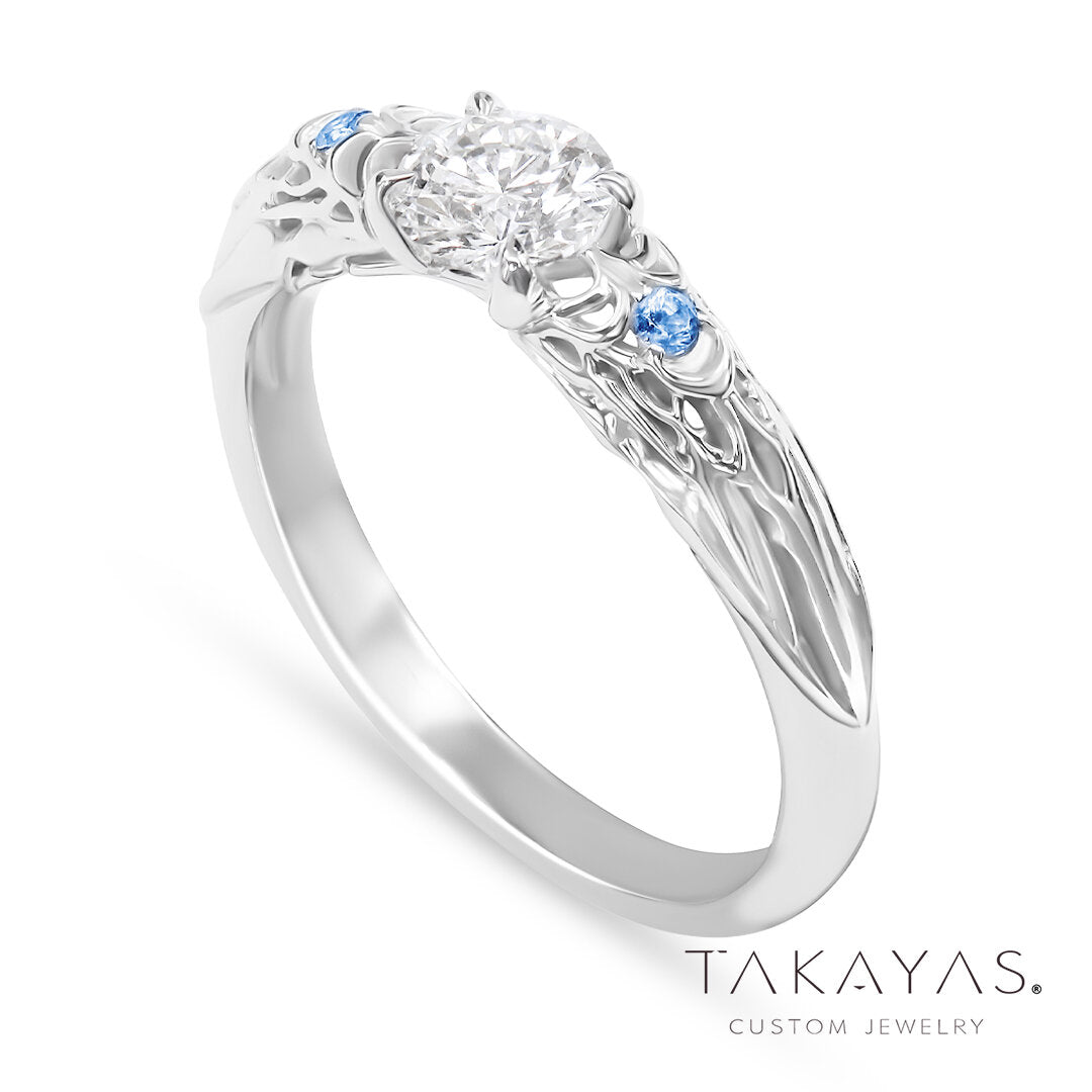 Final Fantasy XIV Eden's Verse Shiva Inspired Engagement Ring