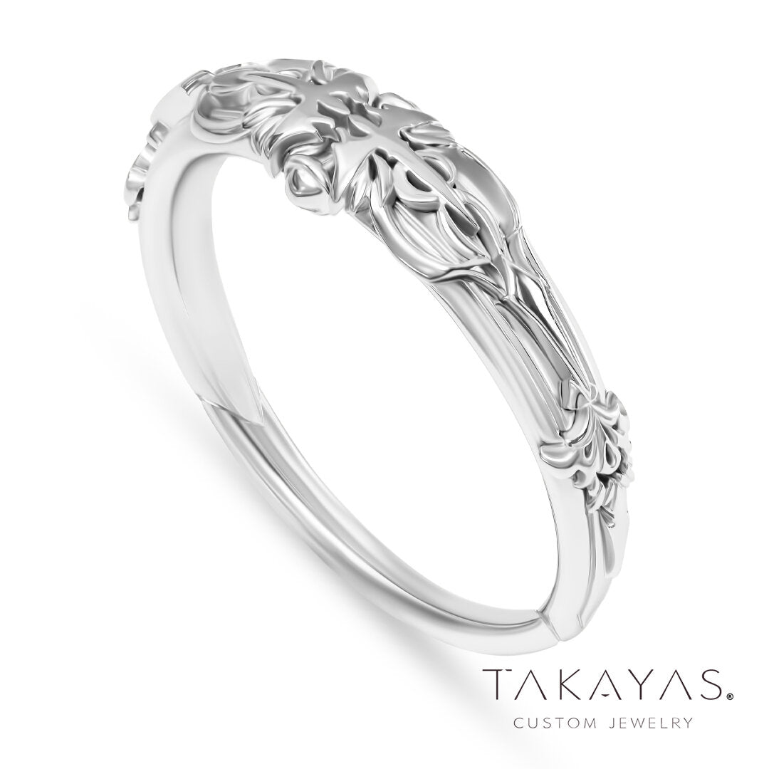 Final Fantasy XIV Paladin Inspired Men's Wedding Band