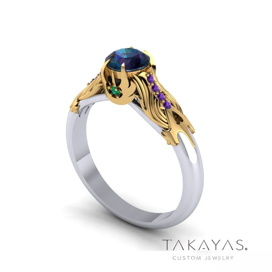 Kingdom Hearts and Star Wars Inspired Engagement Ring