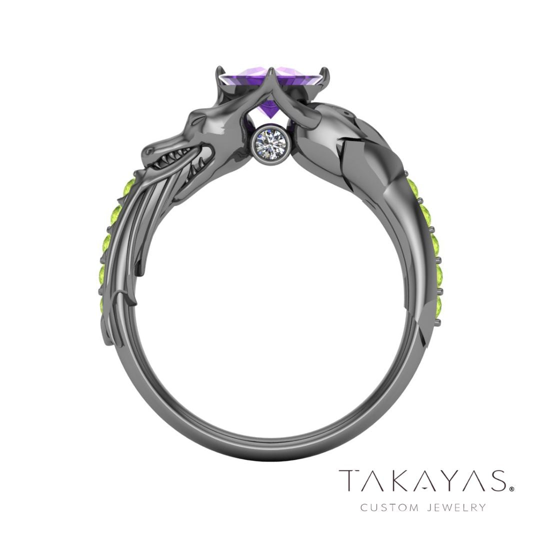 Magnificent Maleficent Inspired Engagement Ring