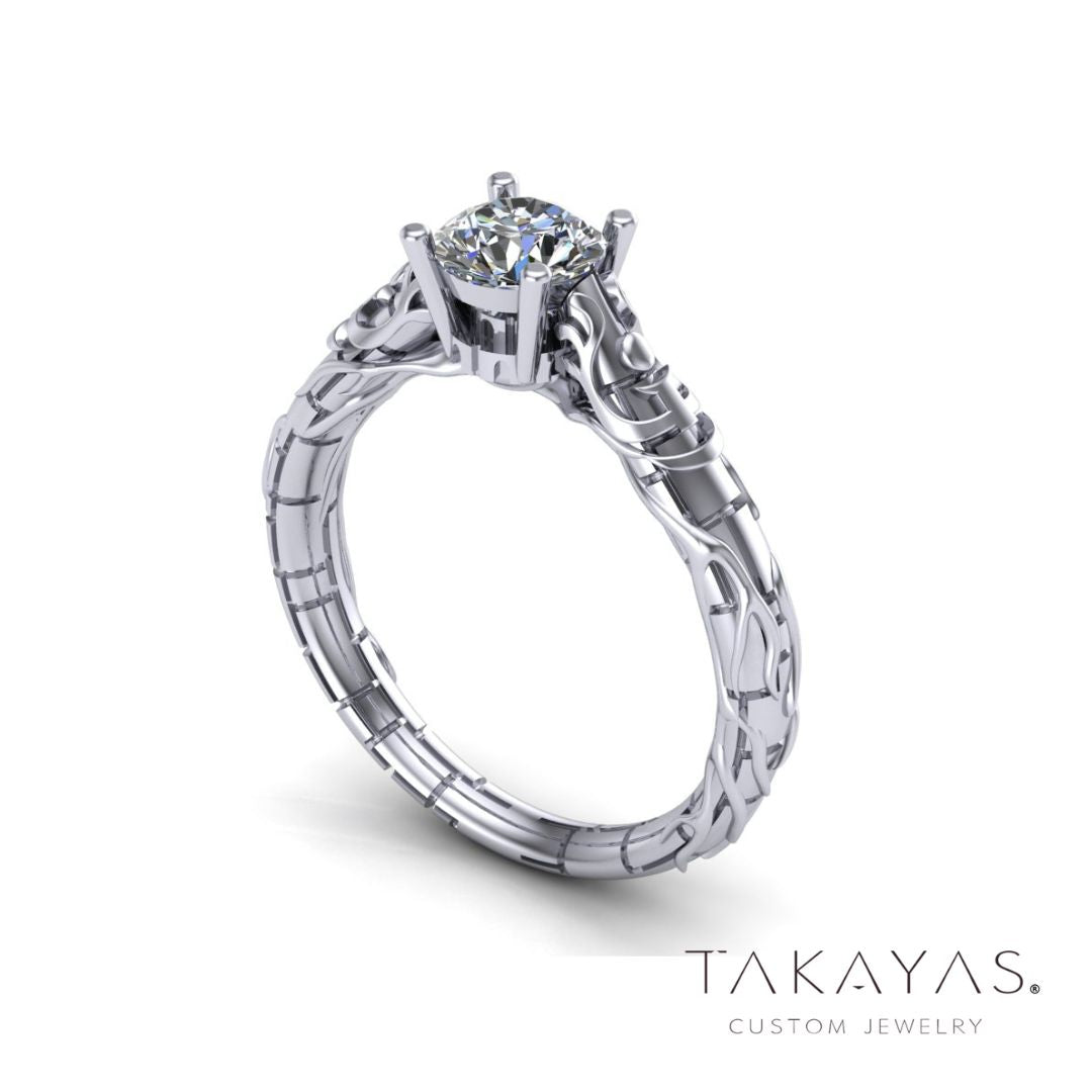 The Spirit of Studio Ghibli and Laputa: Castle in the Sky Inspired Engagement Ring