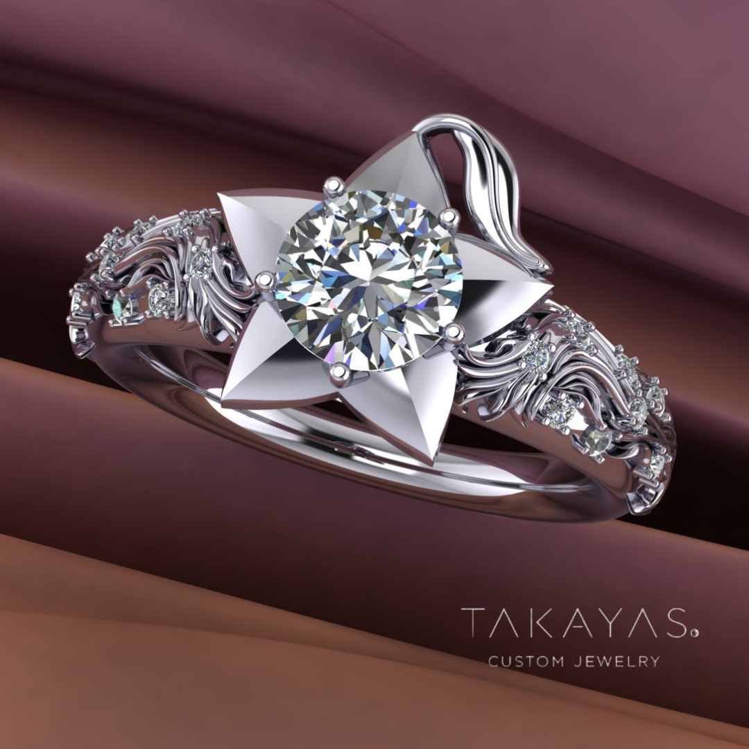 Kingdom Hearts and Final Fantasy X Inspired Engagement Ring | Designed by Takayas