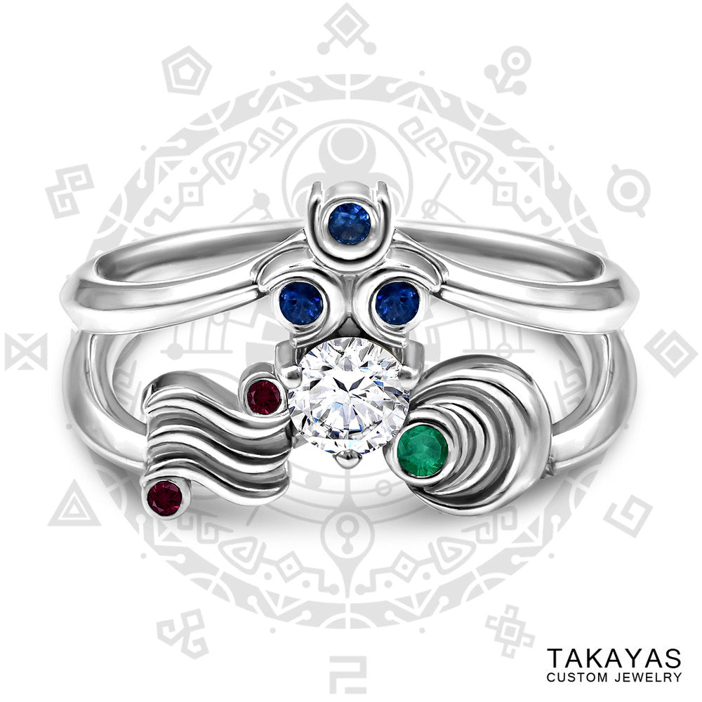 Legend of Zelda Goddesses Inspired Engagement Ring