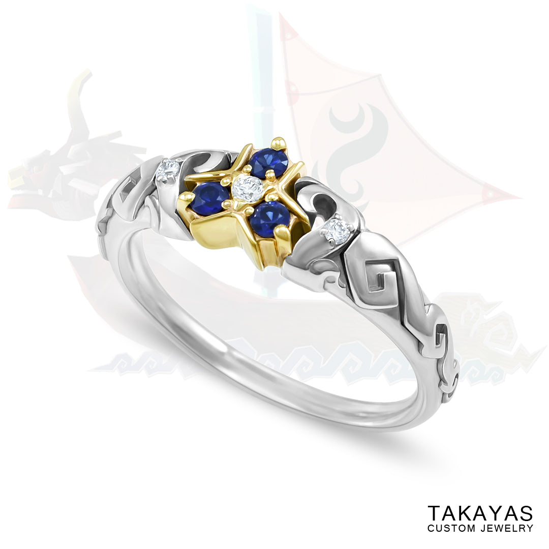 Zelda Wind Waker Inspired Zora Engagement Ring