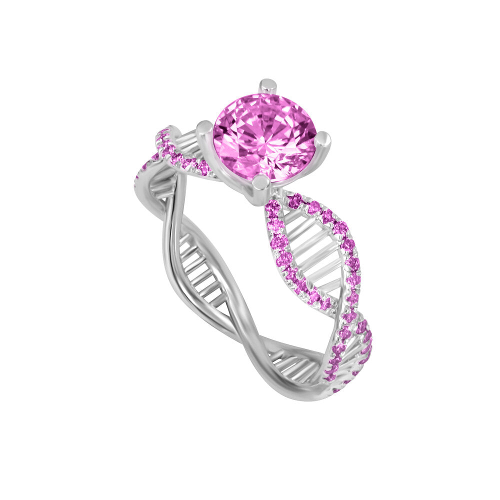 DNA Engagement Ring - Gems