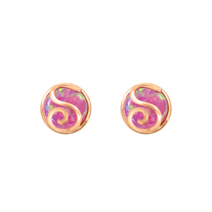 Initial Earrings - "S"