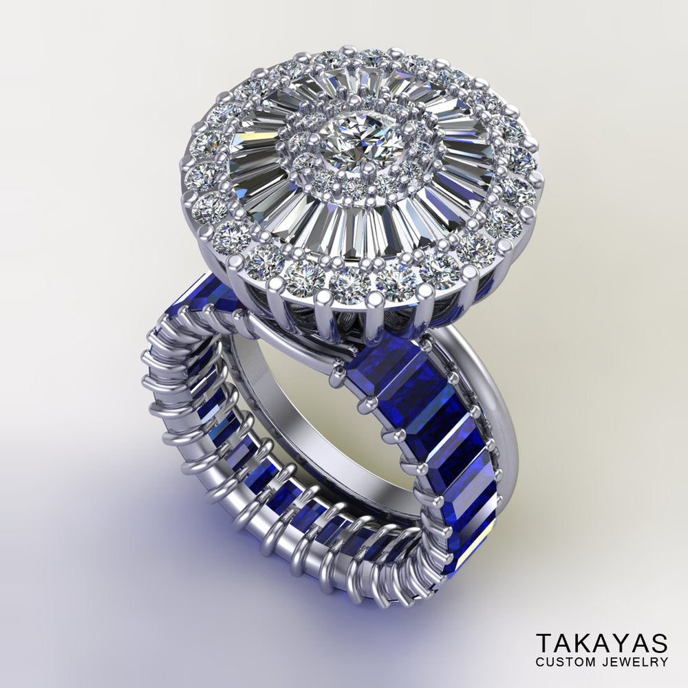 baguette-sapphire-diamond-ring-set-takayas-custom-jewelry