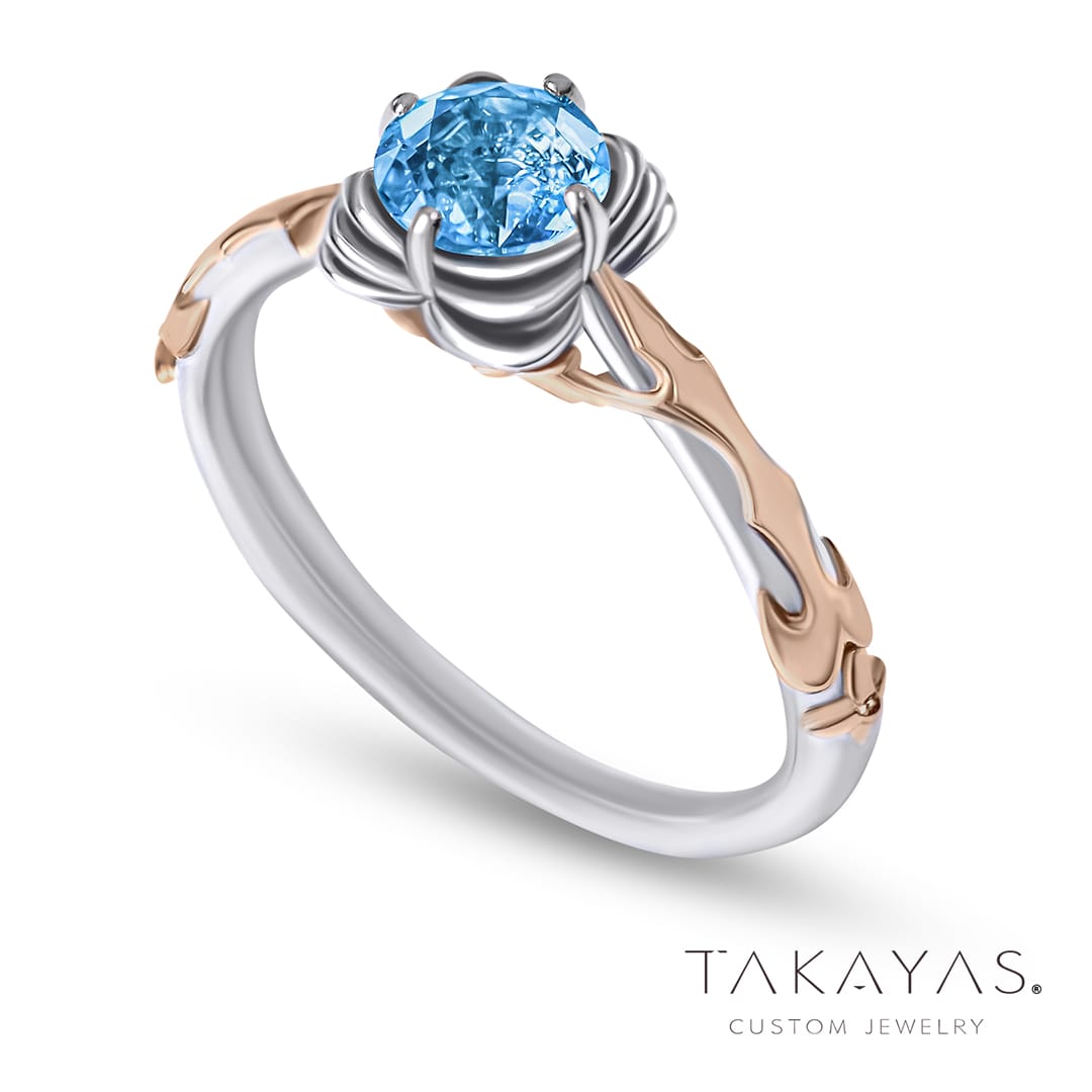 Kingdom Hearts Naminé Inspired Engagement Ring | Takayas Custom Jewelry