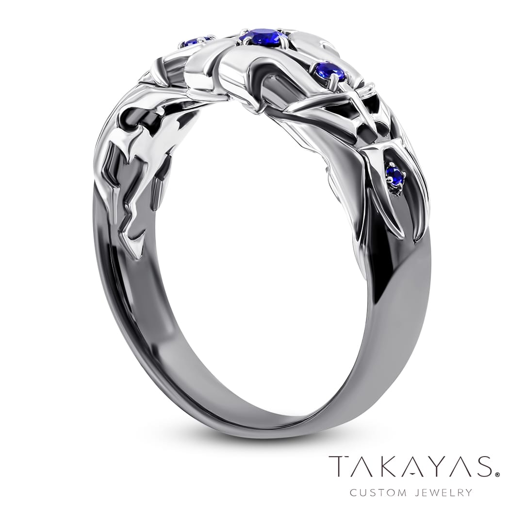 Takayas Custom Jewelry The Elder Scrolls Inspired Mens Wedding Band